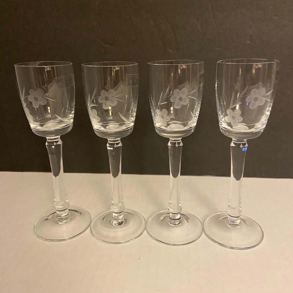 Vintage Toscany Cordial~Liqueur Glasses
